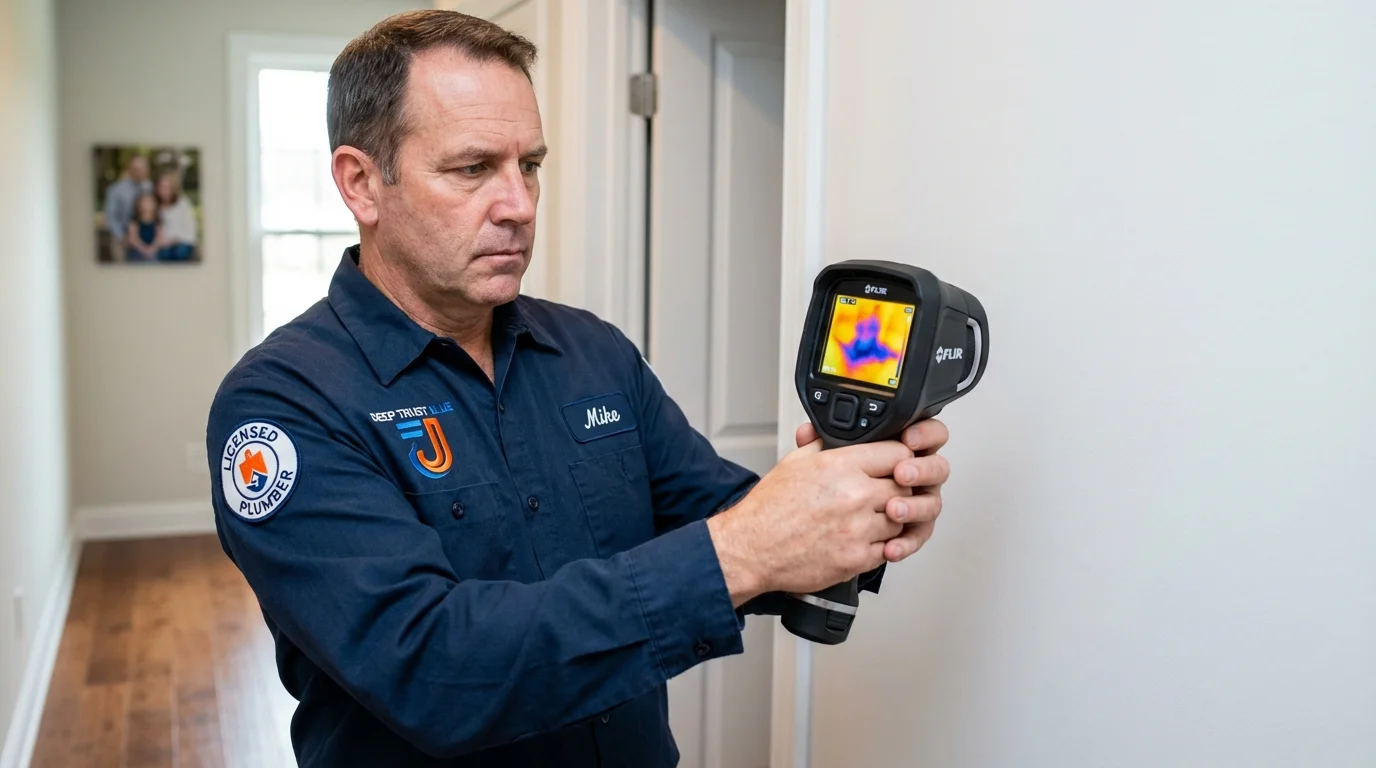 Thermal imaging leak detection by Johns Plumbing LLC in Griffith